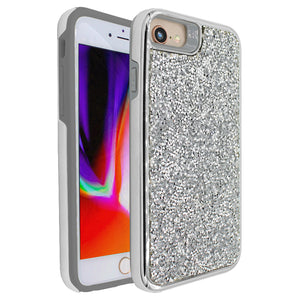 Silver Ibrido Diamond Case for iPhone 7/8