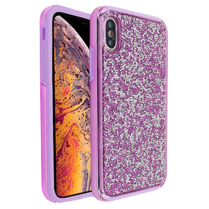 Purple Ibrido Diamond Case for iPhone XS Max
