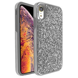 Silver Ibrido Diamond Case for iPhone XR