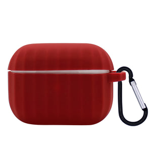 Wine Red Line Silicone AirPod Pro Case