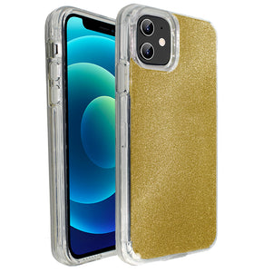 Yellow Sparkle Ibrido Case for iPhone 12 Mini