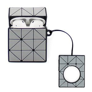 Grey Squares AirPod Case