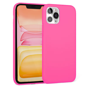 Hot Pink Silicona Case for iPhone 11 Pro Max