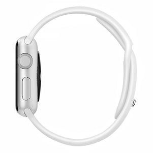 White iWatch Regular Silicone Band 38/40mm