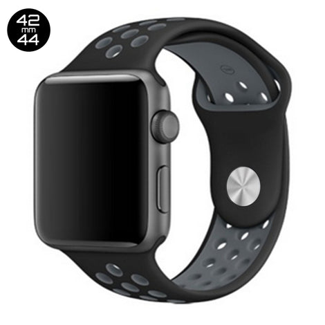 Black/Cool Grey iWatch Sport Silicone Band 42/44mm