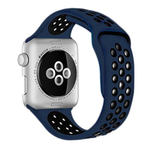 Midnight Blue/Black iWatch Sport Silicone Band 38/40mm