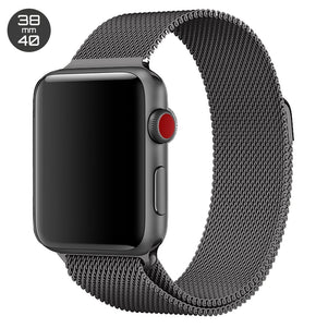 Grey iWatch Milanese Stainless Steel Loop Band 38/40mm