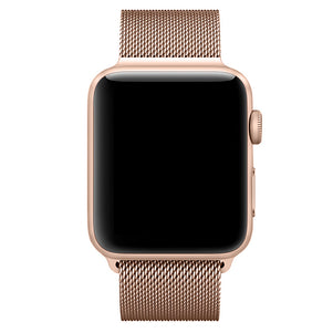 Rose Gold iWatch Milanese Stainless Steel Loop Band 38/40mm