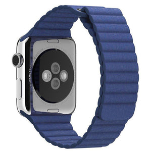 Light Blue iWatch Leather Loop Band 38/40mm