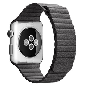 Black iWatch Leather Loop Band 38/40mm