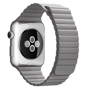 Grey iWatch Leather Loop Band 38/40mm