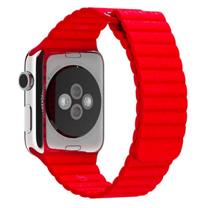 Red iWatch Leather Loop Band 38/40mm