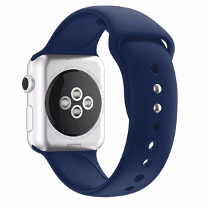 Dark Blue Double Rivet Silicone iWatch Band 38/40mm