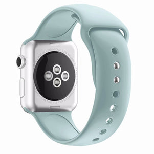 Mint Double Rivet Silicone iWatch Band 38/40mm