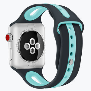Grey/Mint Dual Color Silicone iWatch Band 38/40mm