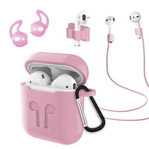 Pink Sand Earphone Bundle Silicone AirPod Case