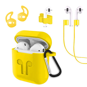 Yellow Earphone Bundle Silicone AirPod Case